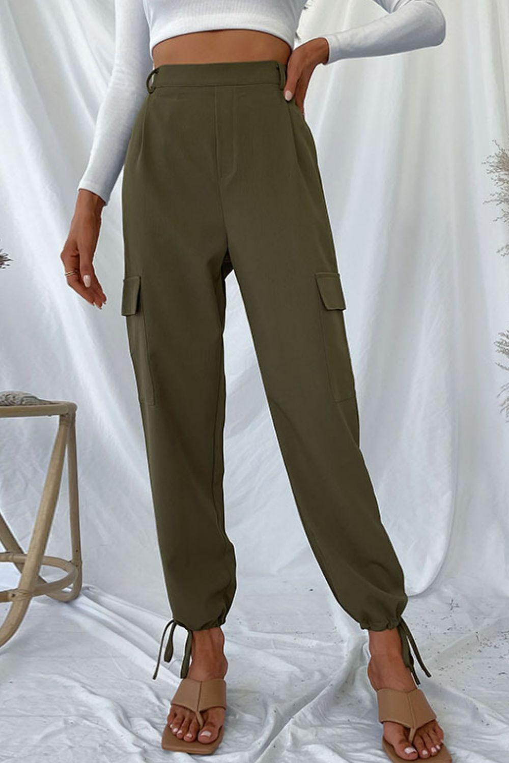 The Stephanie Ankle Cargo Pants